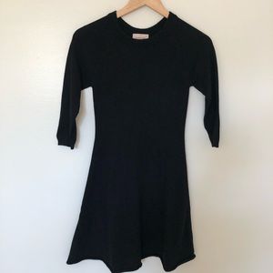 Aritzia Black Fit and Flare Dress